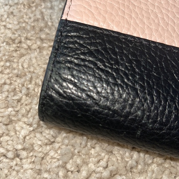 Kate Spade Colorblock Pink & Black Bi Fold Wallet - Picture 6 of 9